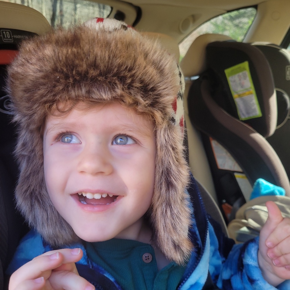 Hanna Andersson Furry Sweaterknit Trapper Hat - Picture 6 of 6